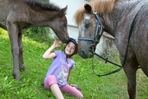 Reiten auf unseren Ponys